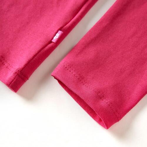 Langærmet T-shirt til børn str. 92 pink