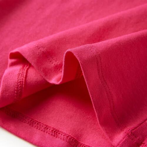 Langærmet T-shirt til børn str. 92 pink