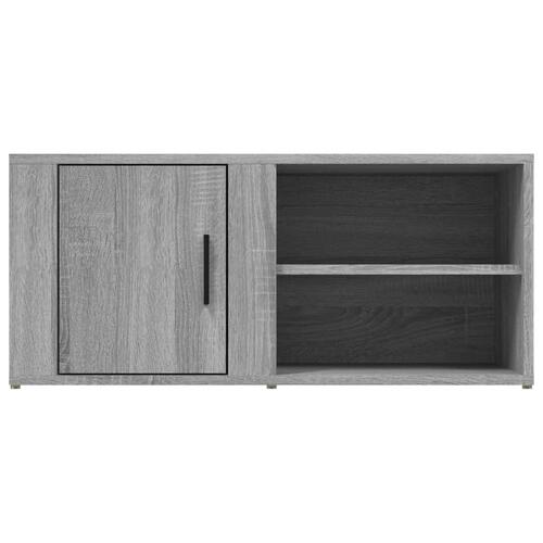 Tv-bord 80x31,5x36 cm konstrueret træ grå sonoma-eg
