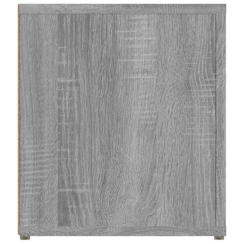 Tv-bord 80x31,5x36 cm konstrueret træ grå sonoma-eg