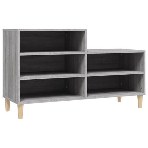Skoskab 102x36x60 cm konstrueret træ grå sonoma-eg