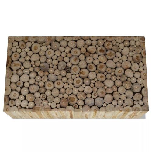 Sofabord 90x50x30 cm ægte teaktræ