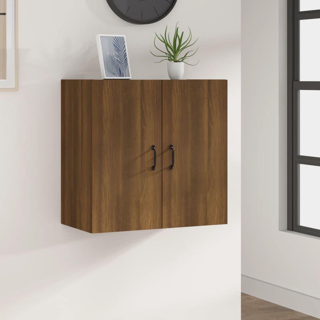 Vægskab 60x31x60 cm konstrueret træ brun egetræsfarve