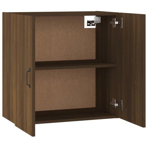 Vægskab 60x31x60 cm konstrueret træ brun egetræsfarve