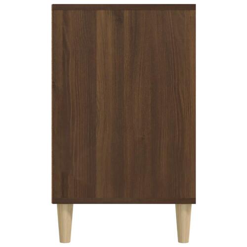 Skoskab 102x36x60 cm konstrueret træ brun egetræ