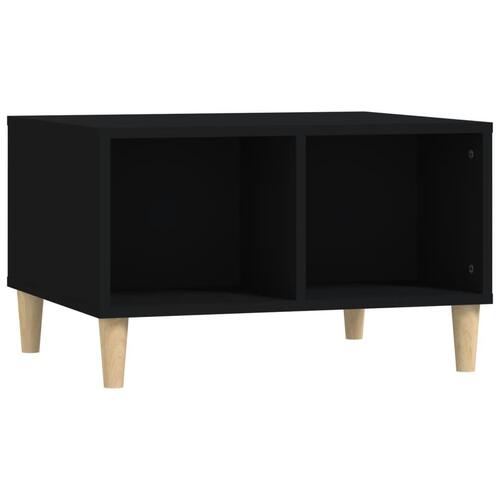 Sofabord 60x50x36,5 cm konstrueret træ sort