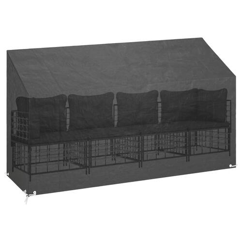 Overtræk til havebænke 2 stk. 210x70x70/88 cm polyethylen