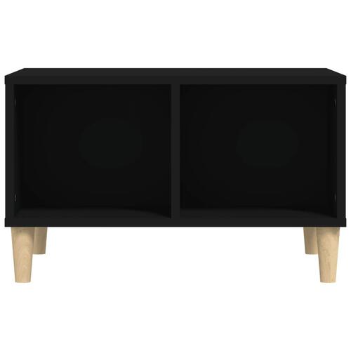 Sofabord 60x50x36,5 cm konstrueret træ sort