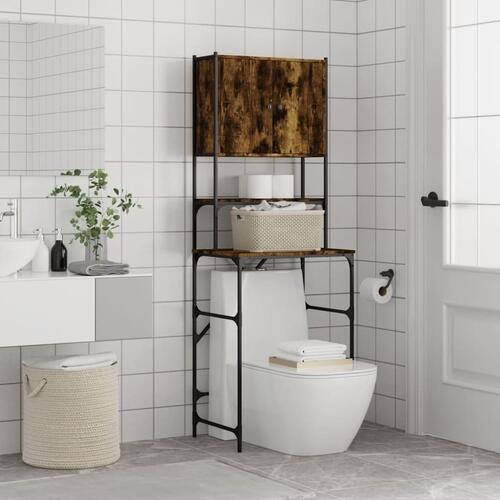 Vaskemaskineskab 68x48,5x194 cm røget egetræsfarve