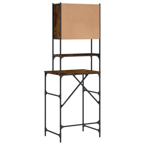 Vaskemaskineskab 68x48,5x194 cm røget egetræsfarve