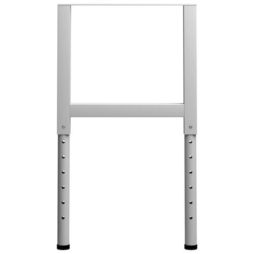Stel til arbejdsbænk 2 stk. 55x(69-95,5) cm metal grå