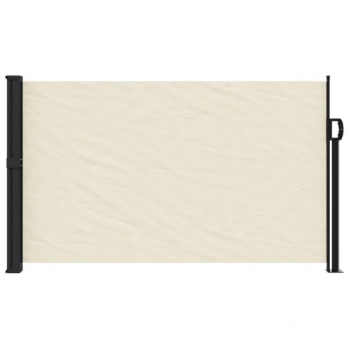 Sammenrullelig sidemarkise 120 × 600 cm - cremefarvet