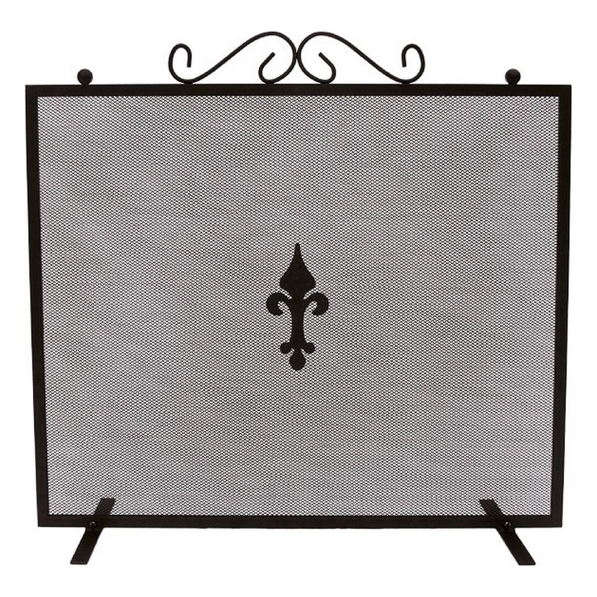 EDM Product beskyttelsesgitter til pejs - sort 67,3 × 0,8 × 61 cm