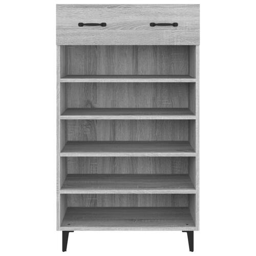 Skoreol 60x35x105 cm konstrueret træ grå sonoma-eg