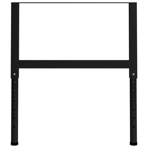 Stel til arbejdsbænk 2 stk. 85x(69-95,5) cm metal sort