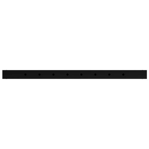 Stel til arbejdsbænk 2 stk. 85x(69-95,5) cm metal sort