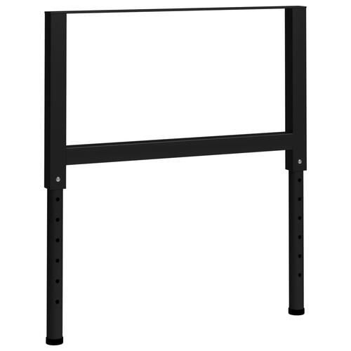 Stel til arbejdsbænk 2 stk. 85x(69-95,5) cm metal sort