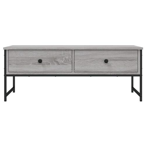 Sofabord 101x49x39,5 cm konstrueret træ grå sonoma-eg