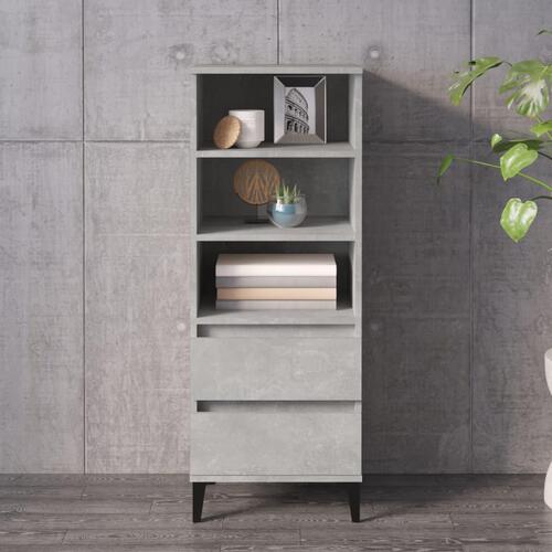 Skab 40x36x110 cm konstrueret træ betongrå