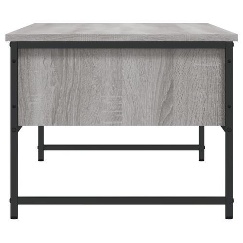 Sofabord 101x49x39,5 cm konstrueret træ grå sonoma-eg