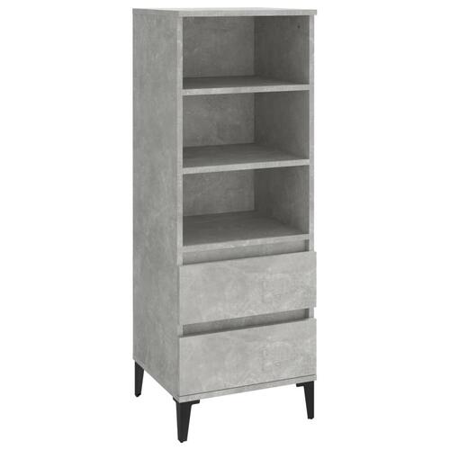 Skab 40x36x110 cm konstrueret træ betongrå