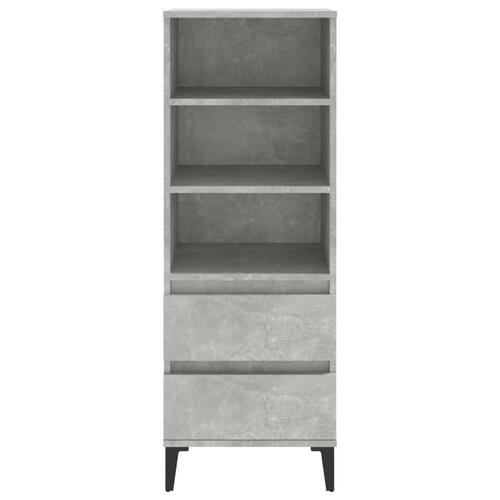 Skab 40x36x110 cm konstrueret træ betongrå