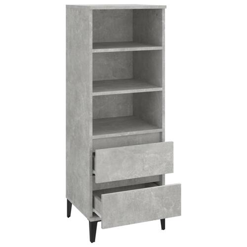 Skab 40x36x110 cm konstrueret træ betongrå