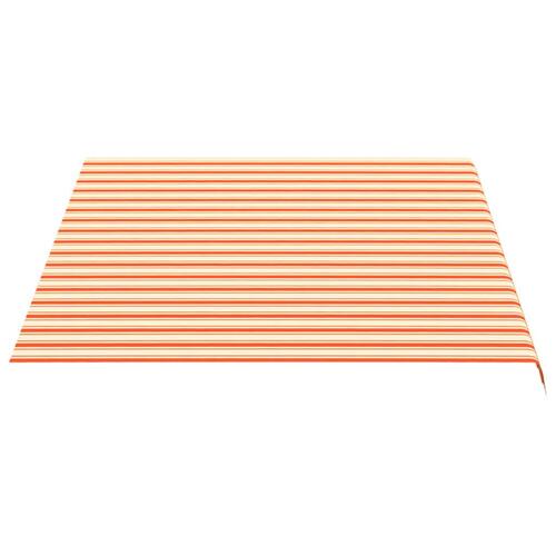 Udskiftningsdug til markise 4x3 m gul og orange