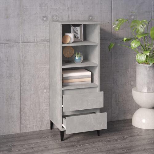 Skab 40x36x110 cm konstrueret træ betongrå