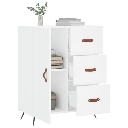 Skænk 69,5x34x90 cm konstrueret træ hvid
