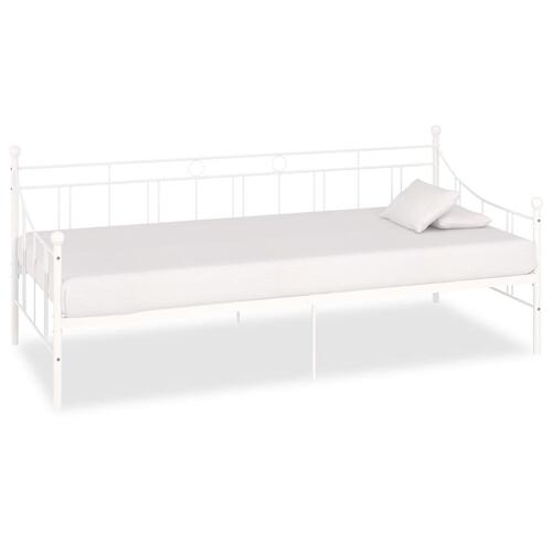 Stel til daybed 90x200 cm metal hvid