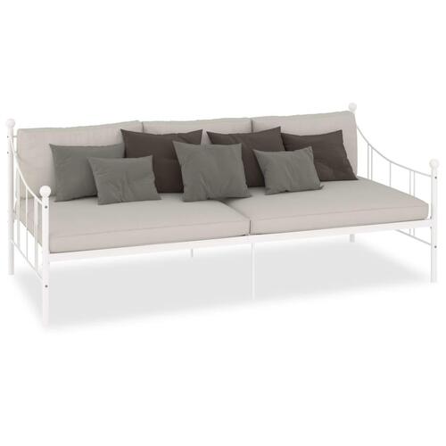 Stel til daybed 90x200 cm metal hvid