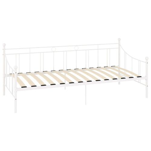 Stel til daybed 90x200 cm metal hvid