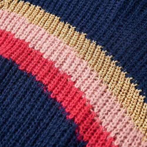 Sweater til børn str. 104 strikket marineblå