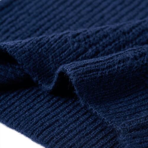 Sweater til børn str. 104 strikket marineblå