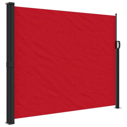 Sammenrullelig sidemarkise 160 x 600 cm rød