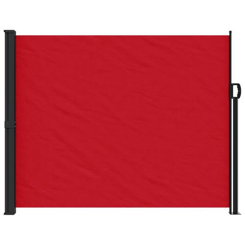 Sammenrullelig sidemarkise 160 x 600 cm rød