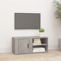 Tv-bord 80x31,5x36 cm konstrueret træ betongrå