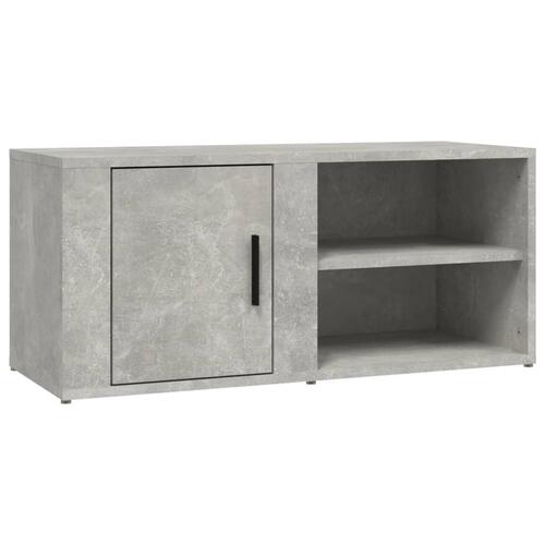 Tv-bord 80x31,5x36 cm konstrueret træ betongrå