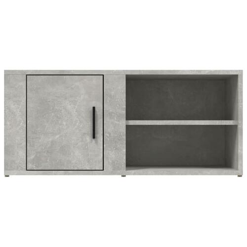 Tv-bord 80x31,5x36 cm konstrueret træ betongrå