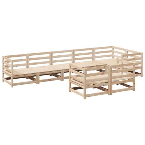 Sofasæt til haven 8 dele massivt fyrretræ