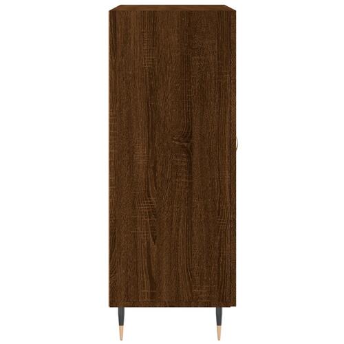 Skænk 69,5x34x90 cm konstrueret træ brun egetræsfarve