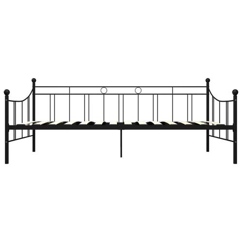 Stel til daybed 90x200 cm metal sort