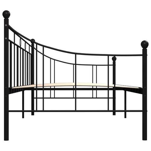 Stel til daybed 90x200 cm metal sort