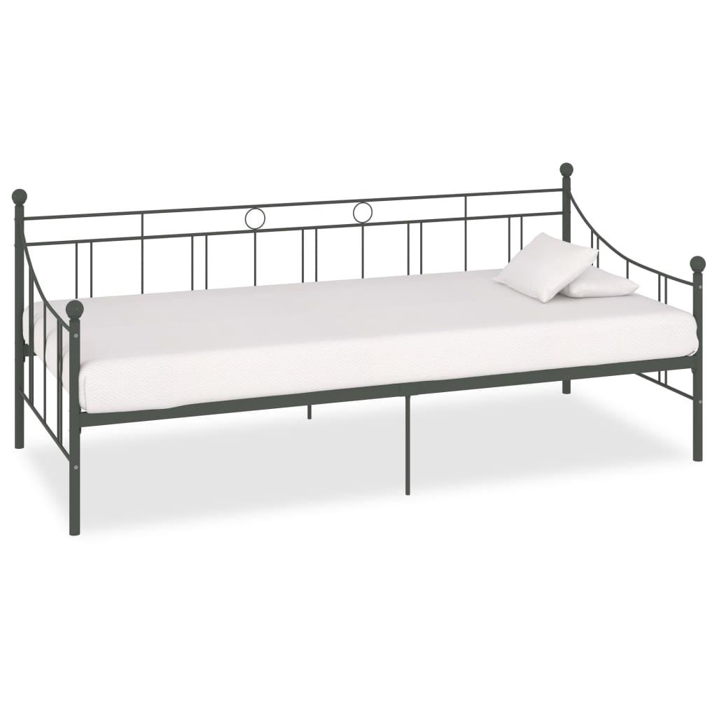 Stel til daybed 90x200 cm metal grå