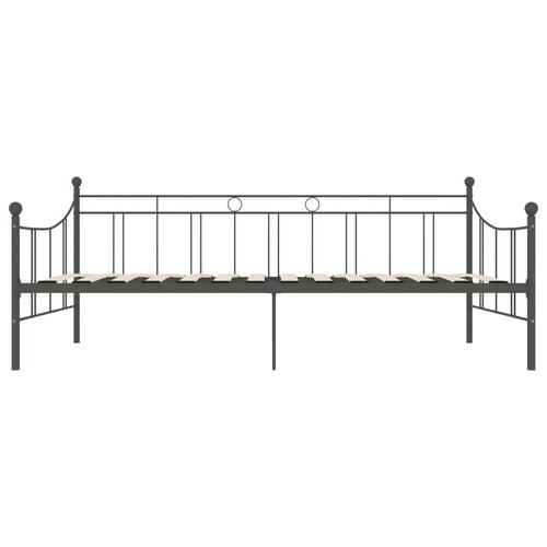 Stel til daybed 90x200 cm metal grå