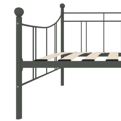 Stel til daybed 90x200 cm metal grå