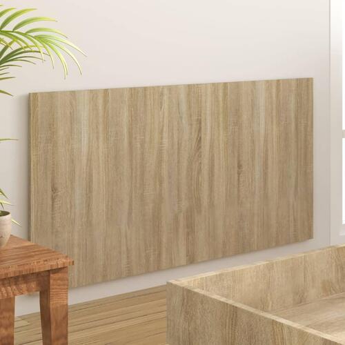 Sengegærde 160x1,5x80 cm konstrueret træ sonoma-eg