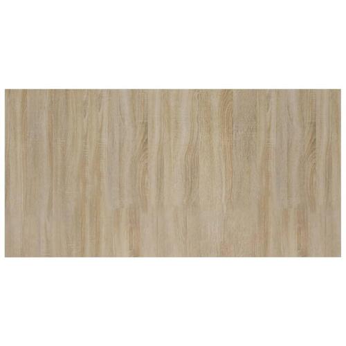 Sengegærde 160x1,5x80 cm konstrueret træ sonoma-eg