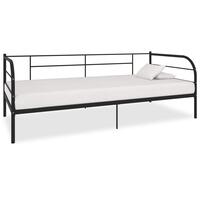 Stel til daybed 90x200 cm metal sort